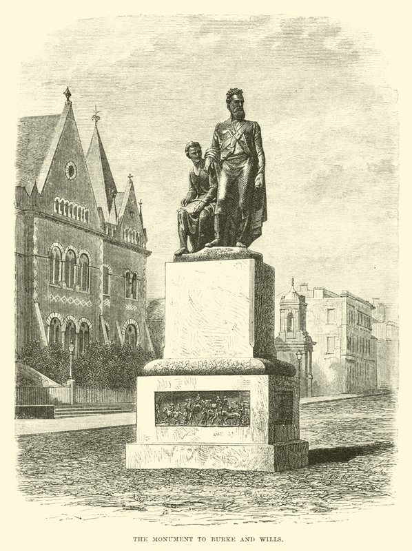 Monumentet til Burke og Wills av English School