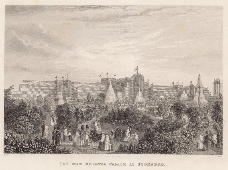 Det nye Crystal Palace på Sydenham av English School
