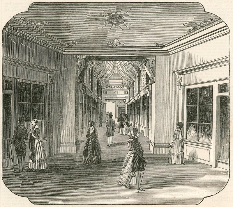 Den nye Exeter Change, Strand, London av English School