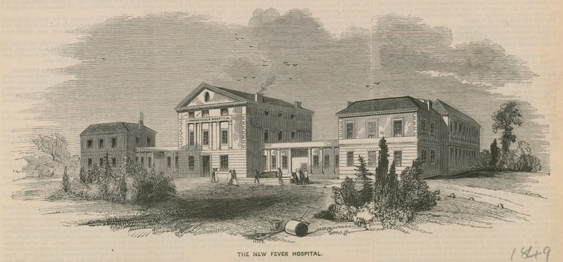 Det nye Fever Hospital, London av English School