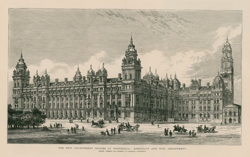 De nye regjeringskontorene i Whitehall av English School