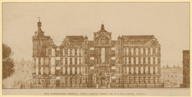Det nye homøopatiske sykehuset, Great Ormond Street av English School