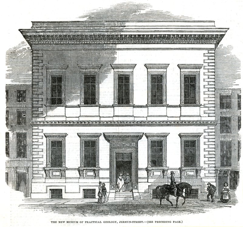 Det nye museet for praktisk geologi, Jermyn Street, London av English School
