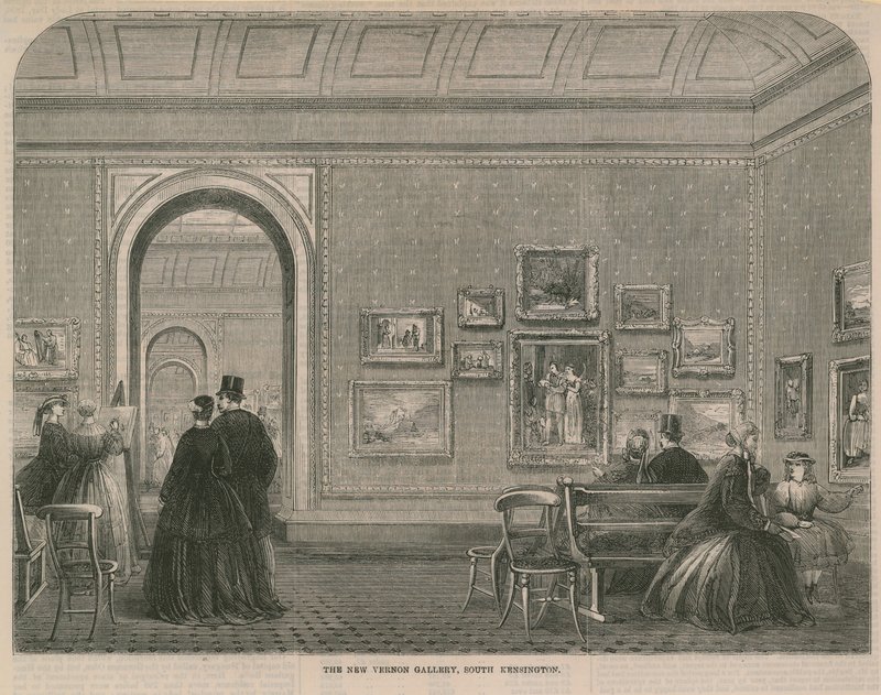 Det nye Vernon Gallery i South Kensington av English School