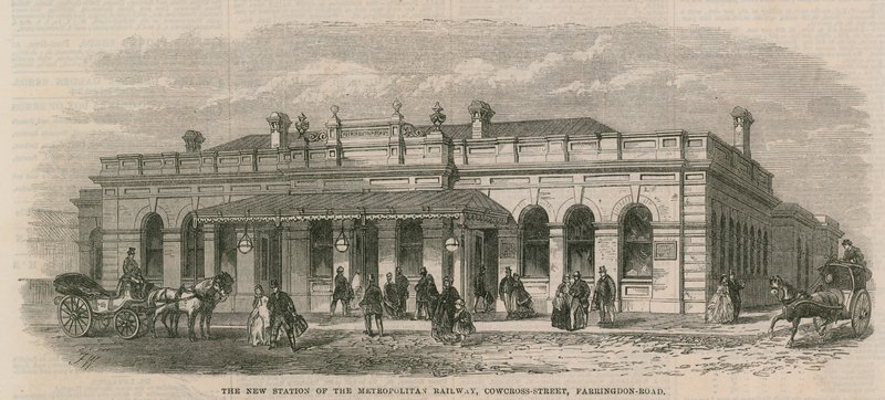 Den nye stasjonen til Metropolitan Railway av English School