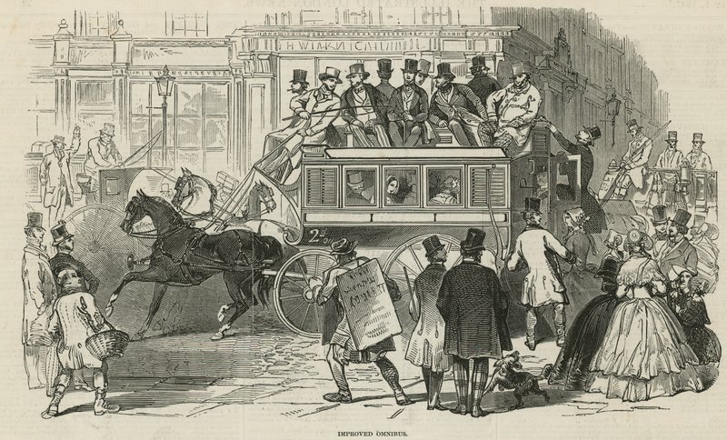Den nylig forbedrede Omnibus fra Adams & Co av English School