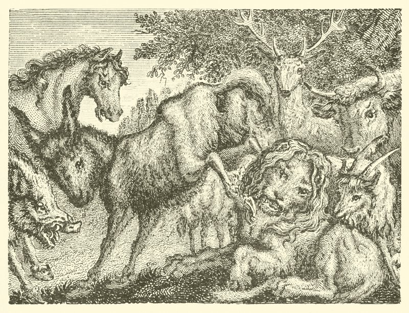 Den gamle løven (gravering) av English School