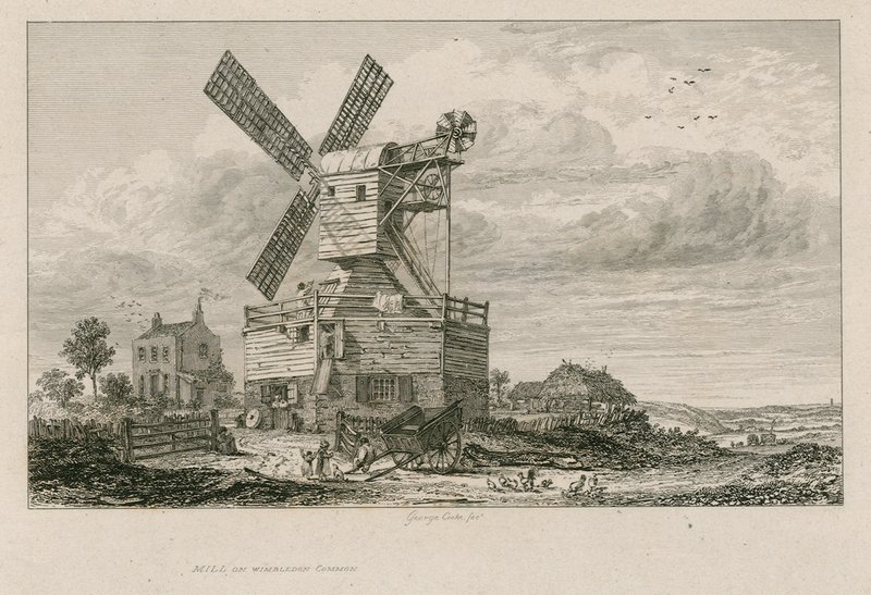 Den gamle møllen på Wimbledon Common av English School