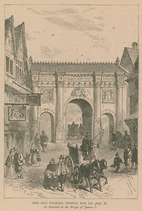 Den gamle Temple Bar i tre av English School