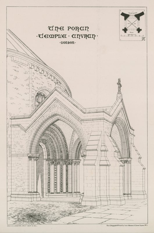Verandaen til Temple Church av English School