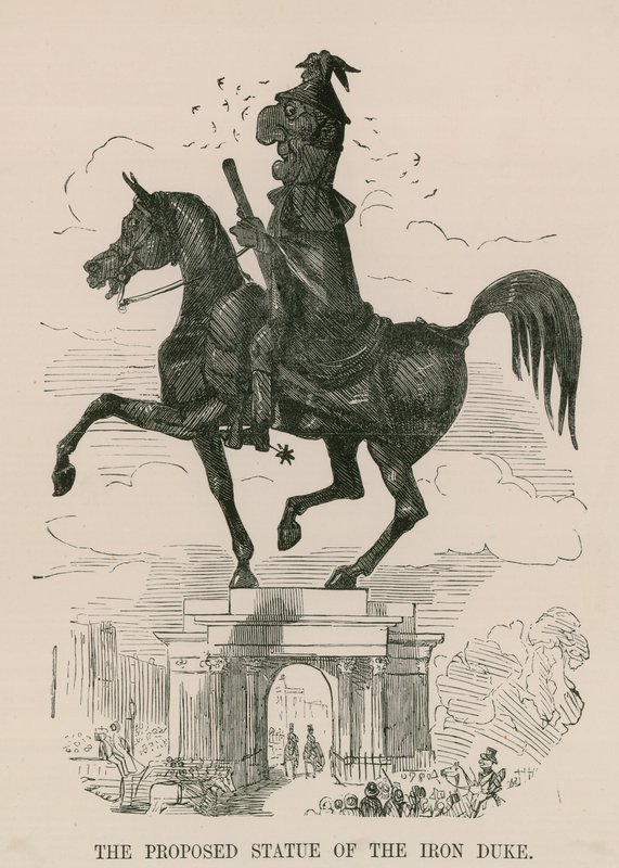 Den foreslåtte statuen av Iron Duke av English School