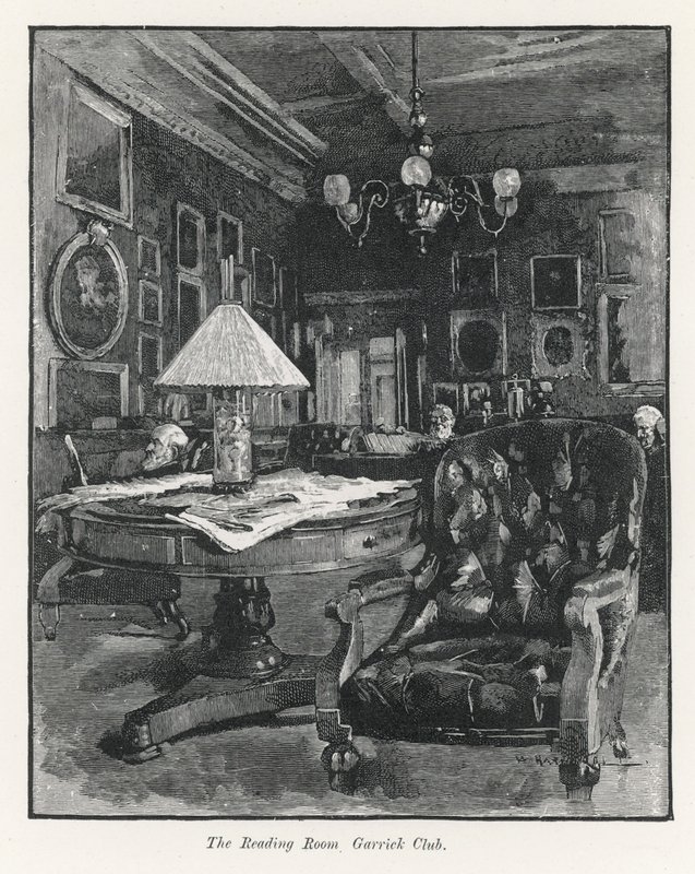 Lesesalen på Garrick Club av English School