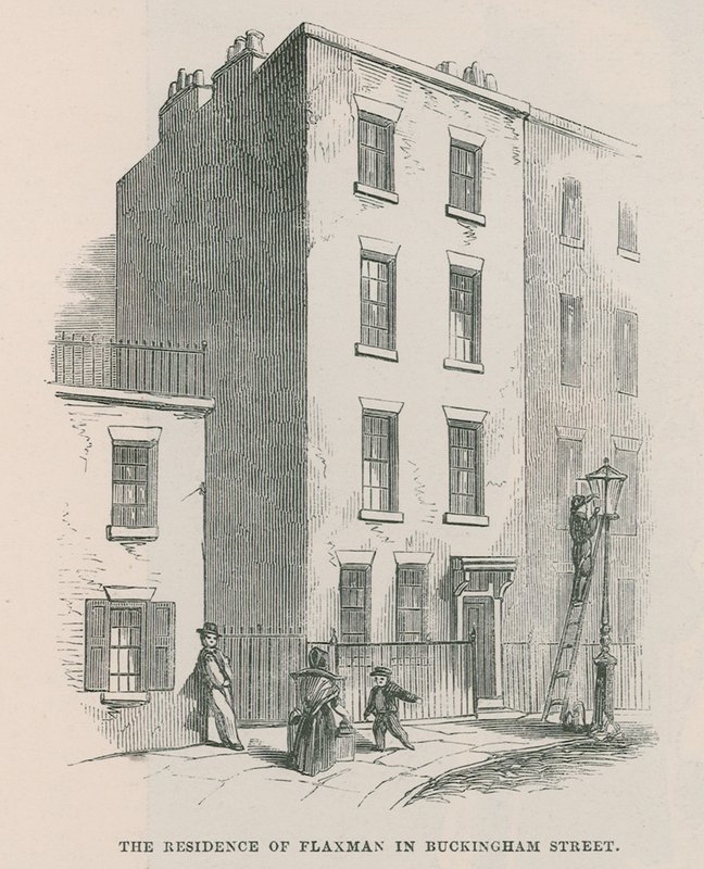 Residensen til John Flaxman i Buckingham Street av English School