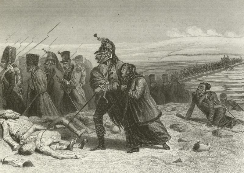 Tilfluktsstedet fra Moskva, Passage of the Berezyna av English School