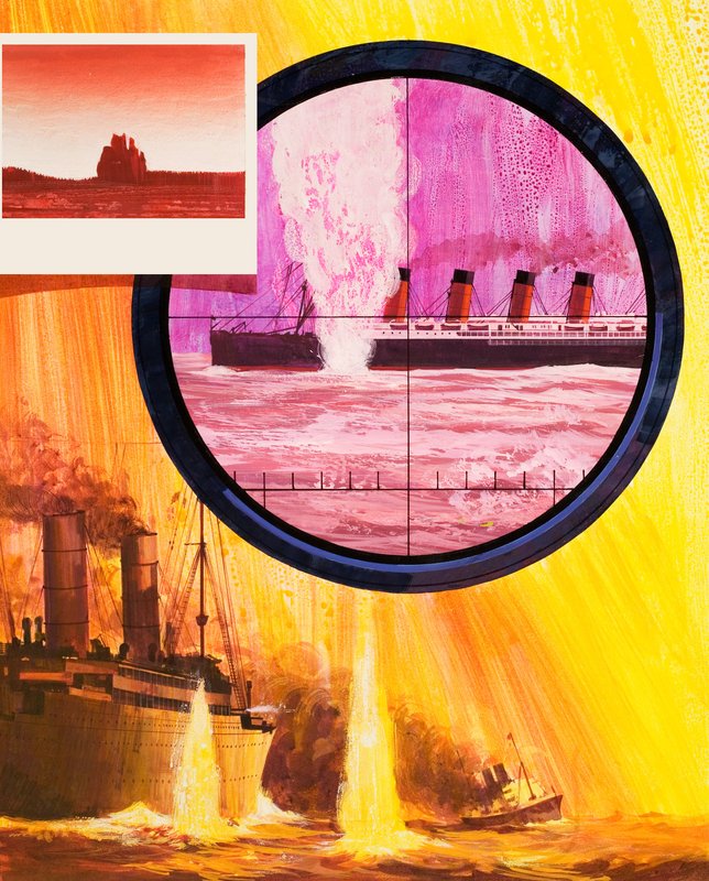 Forliset av Lusitania av English School