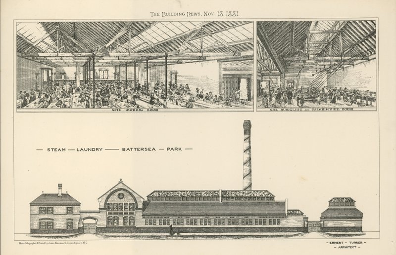 Dampvaskeriet i Battersea Park av English School