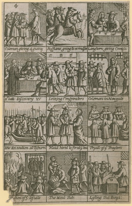Historien om Edward Coleman, prøvd for forræderi 27. november 1678 av English School