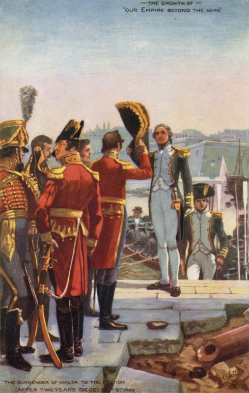 Overgivelsen av Malta til britene, 4. september 1800 av English School
