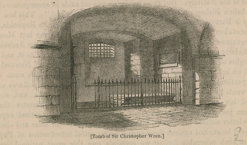 Graven til Sir Christopher Wren av English School