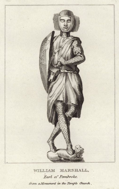 Graven til Sir William Marshal av English School