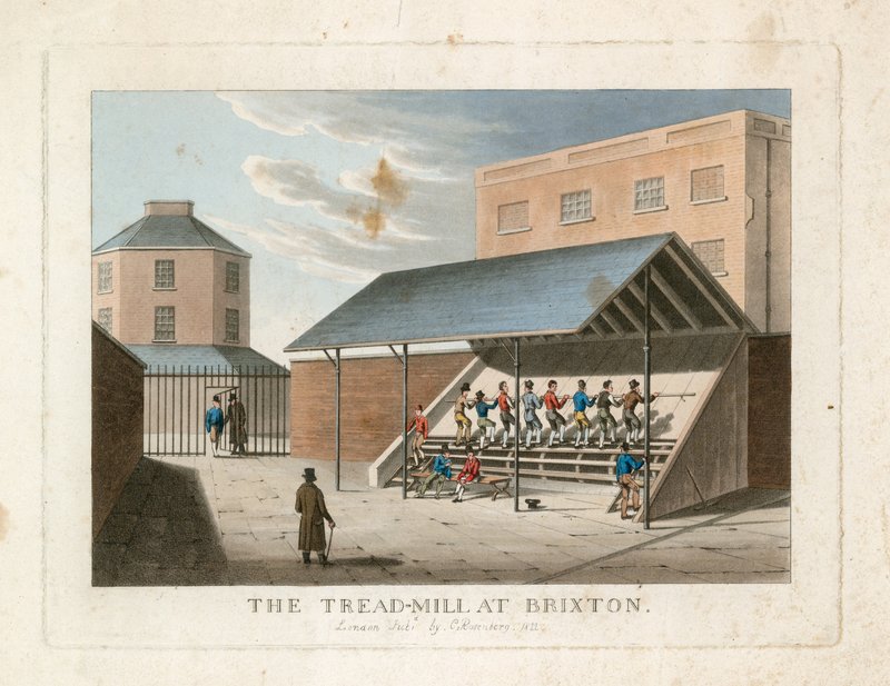Tredemøllen i Brixton fengsel av English School