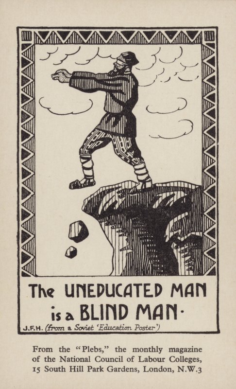 Den uutdannede mannen er en blind mann (lito) av English School