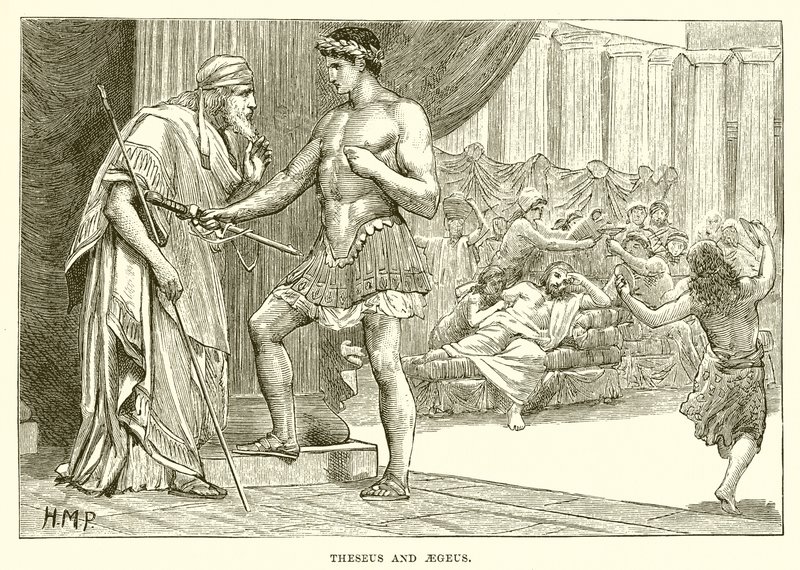 Theseus og Aegeus av English School