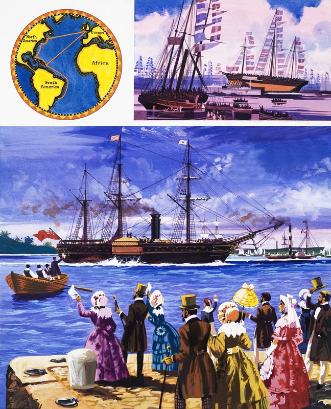 They Sailed the Seven Seas: Great Steamers, White and Gold (The Royal Mail Line) av English School