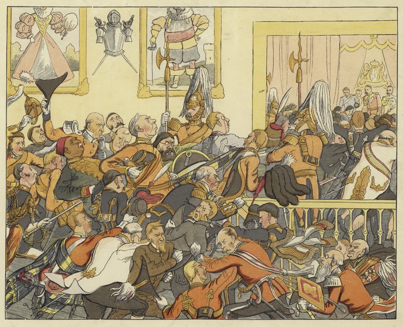 Denne skurrende uenigheten av adelen, denne skulderen av hverandre i hoffet Henry VI, del I, akt IV, scene 1 av English School