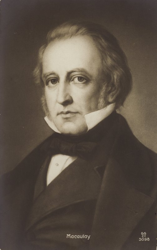 Thomas Babington Macaulay (1800–1859), engelsk politiker og historiker (lito) av English School