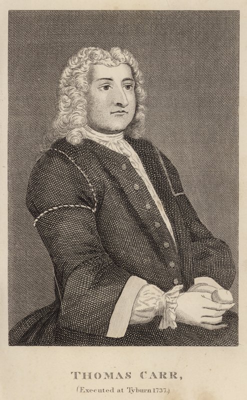 Thomas Carr, henrettet i Tyburn 1737 av English School