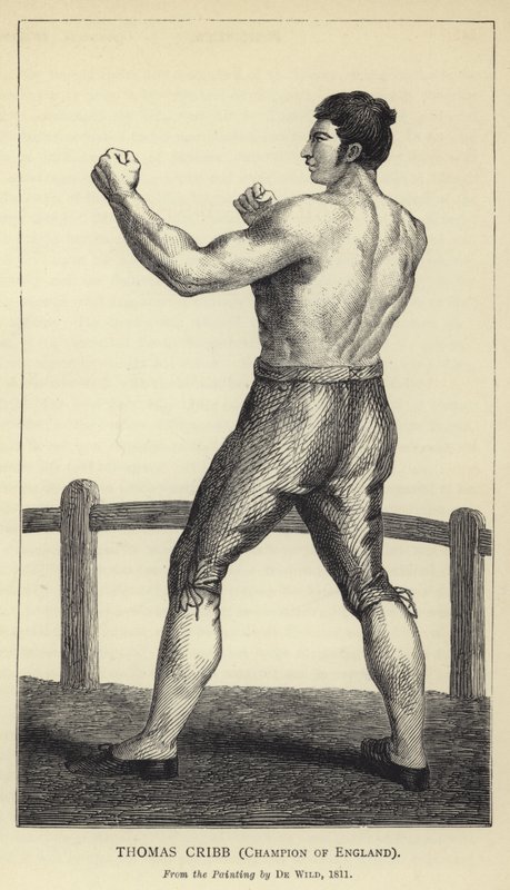 Thomas Cribb, mester i England, Fra maleriet av De Wild, 1811 av English School