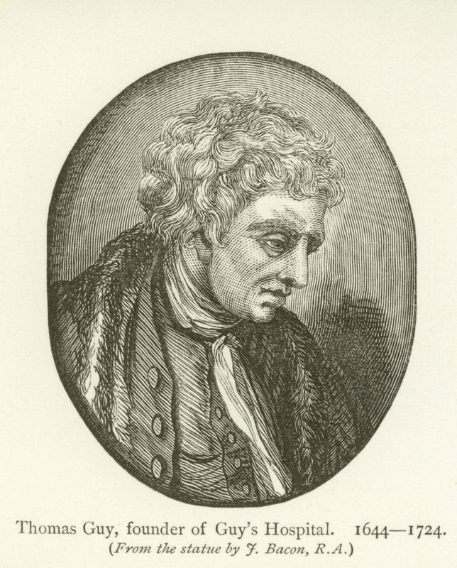 Thomas Guy, grunnlegger av Guys Hospital av English School