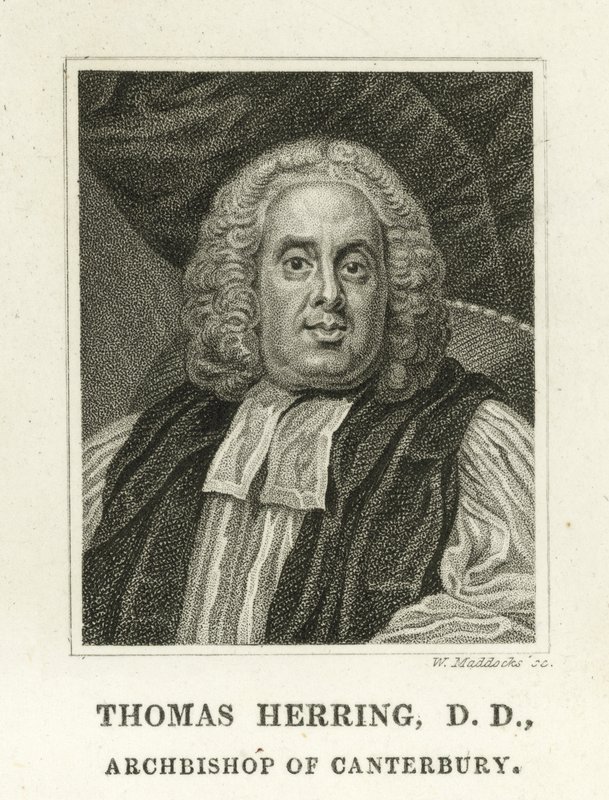 Thomas Herring, erkebiskop av Canterbury (gravering) av English School