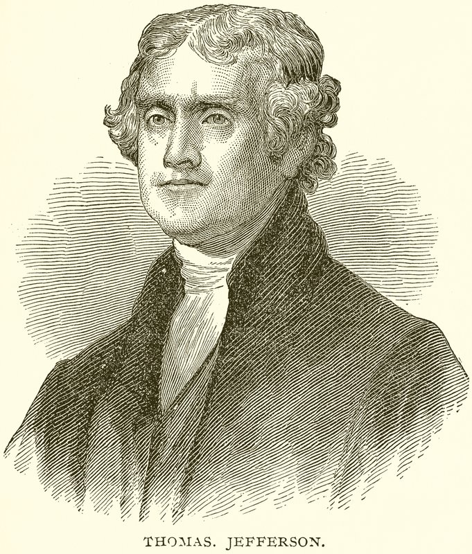 Thomas Jefferson av English School