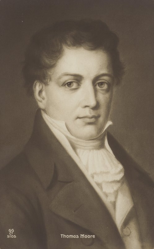 Thomas Moore (1779–1852), irsk poet, sanger og entertainer (lito) av English School