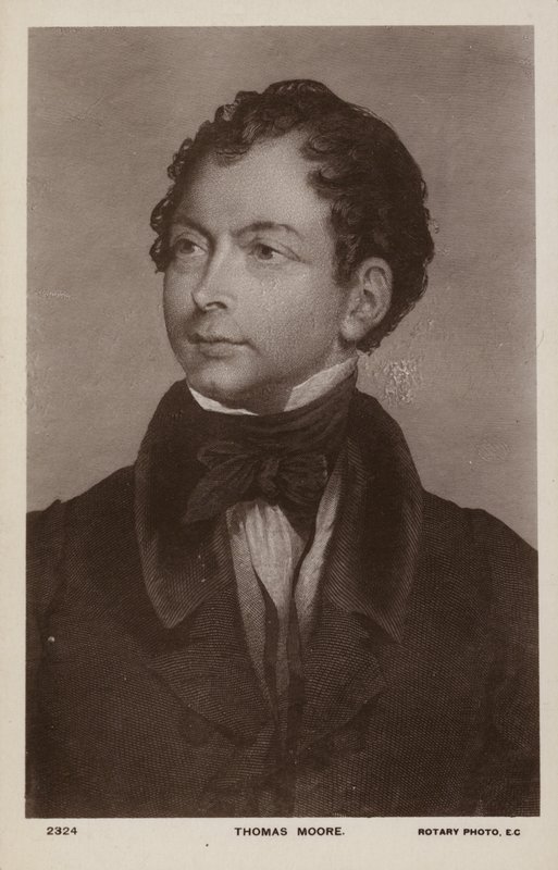 Thomas Moore (1779–1852), irsk poet, sanger og entertainer (lito) av English School