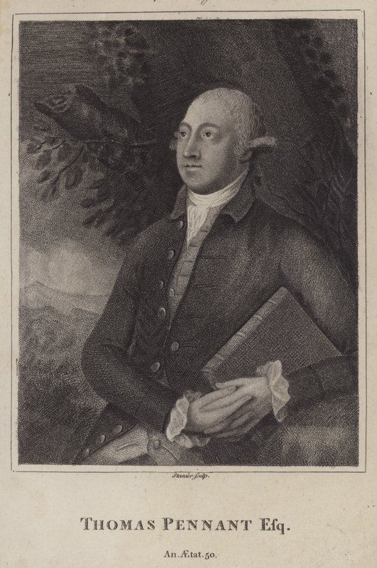 Thomas Pennant , walisisk naturforsker og topograf (gravering) av English School