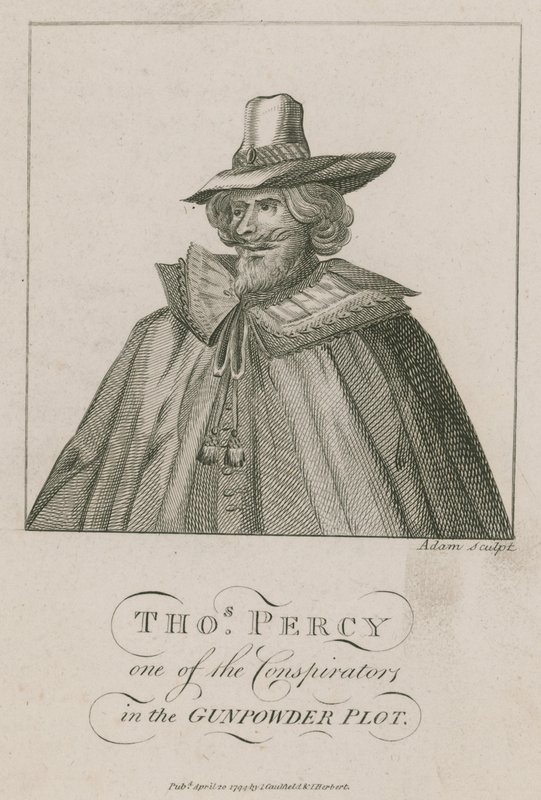 Thomas Percy, en av konspiratørene i Kruttplottet av English School