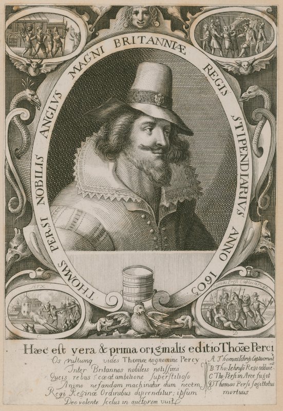 Thomas Percy, en av konspiratørene i Kruttplottet av English School