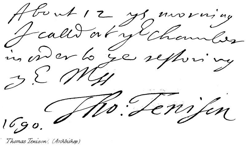 Thomas Tenison, (erkebiskop) av English School