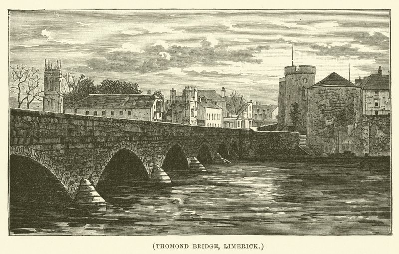 Thomond Bridge, Limerick (gravering) av English School