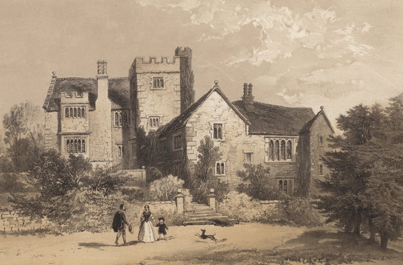 Throwley Hall, Staffordshire av English School