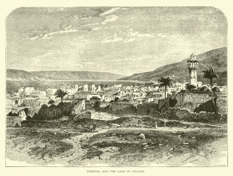 Tiberias og Galileasjøen av English School