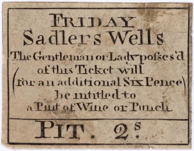 Billett til Friday Sadlers Wells av English School