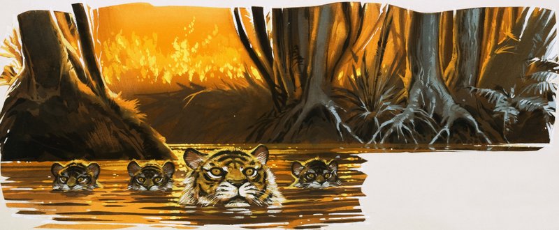 Tigre i vannet av English School