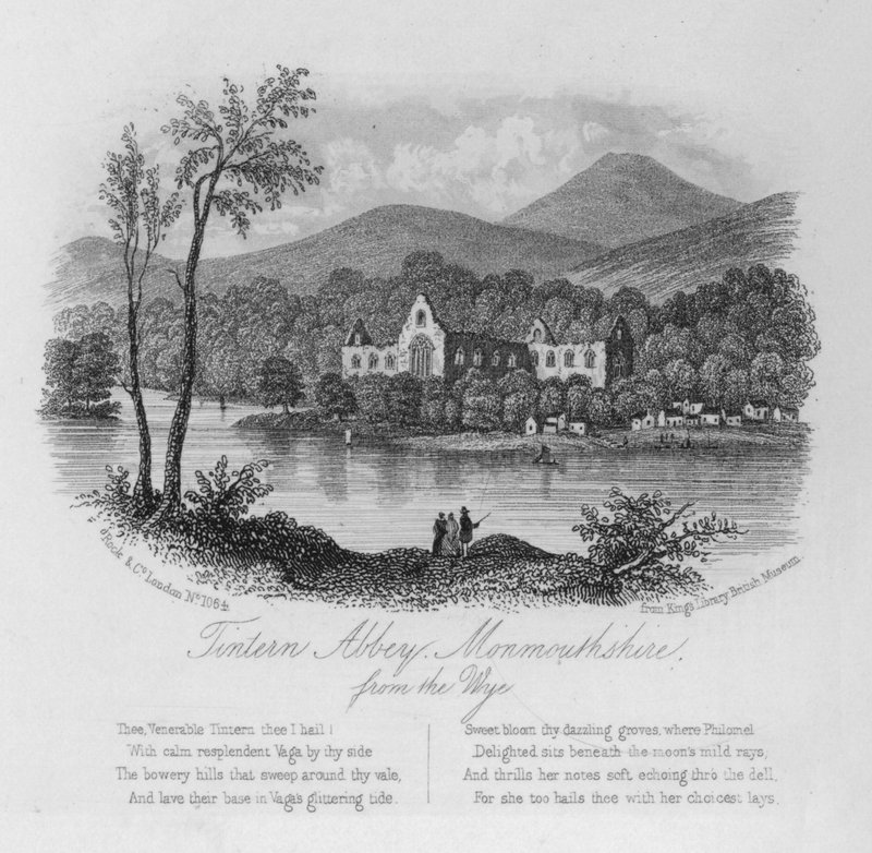 Tintern Abbey, Monmouthshire, fra Wye av English School