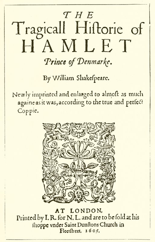 Tittelside til Shakespeares Hamlet av English School
