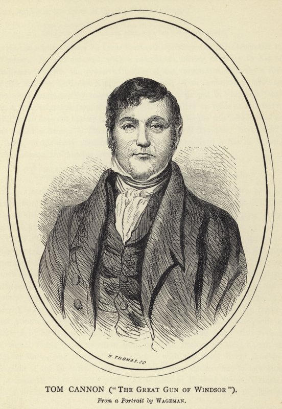 Tom Cannon, The Great Gun of Windsor, Fra et portrett av Wageman av English School