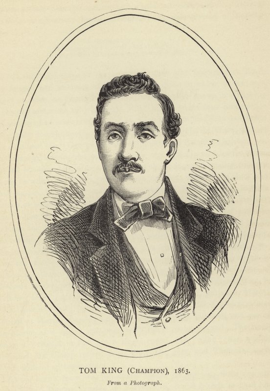 Tom King, mester, 1863, Fra et fotografi av English School
